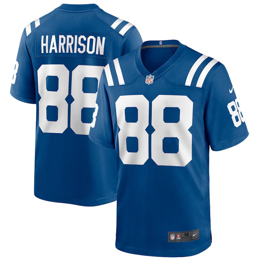 Men Indianapolis Colts #88 Marvin Harrison Nike Royal Game Retired Player NFL Jersey